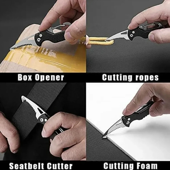 Small multi function cutter tool, keychain box package opener seatbelt emergency - Picture 5 of 12